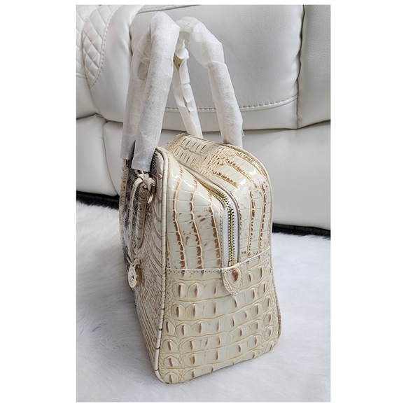 NWT Brahmin Marissa Ivory Iguana Ombre Melborne w/ dustbag - Picture 3 of 7